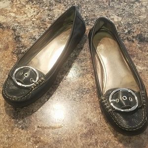 Coach 8 black flats